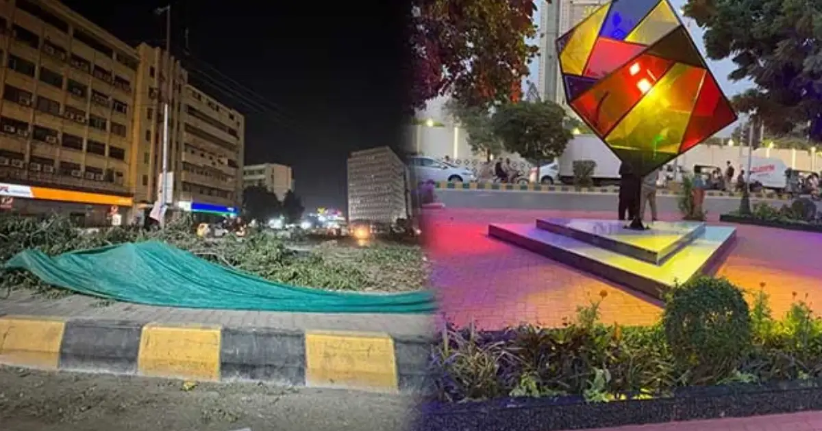 پی آئی ڈی سی چوک سے درخت کٹوانے والوں کا کیا بنا؟